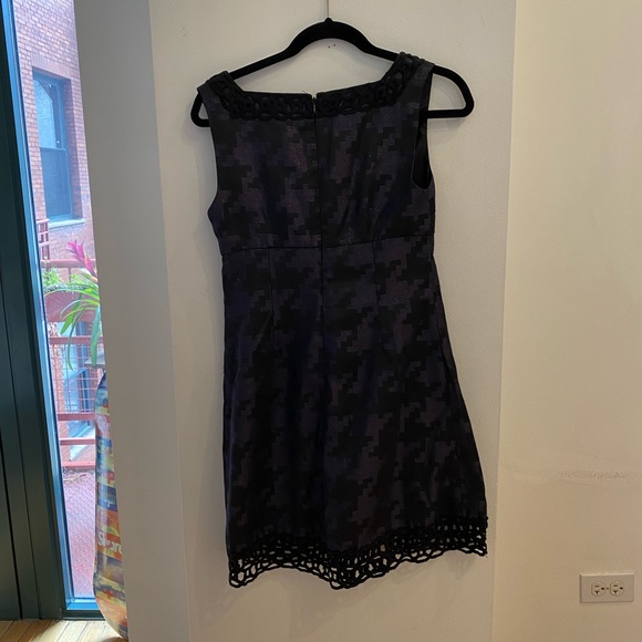 Anna Sui Black/Purple Dress Size 7 - Picture 5 of 8